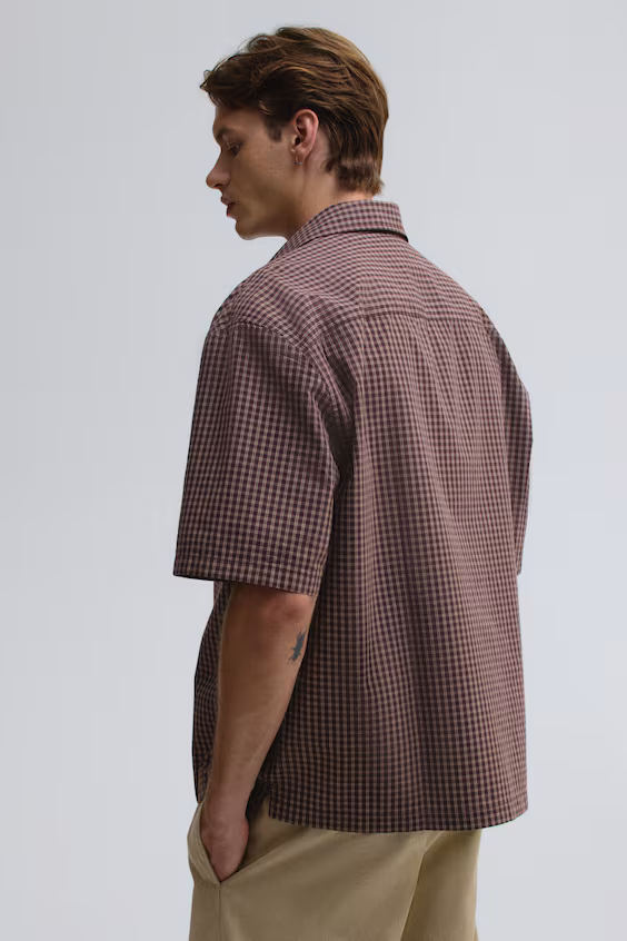 Рубашка с короткими рукавами relaxed fit