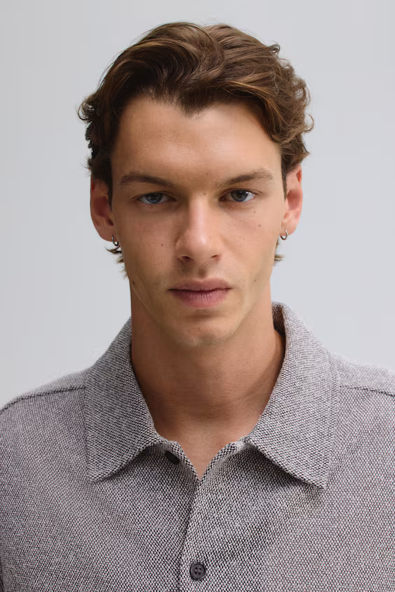 Рубашка с текстурой regular fit