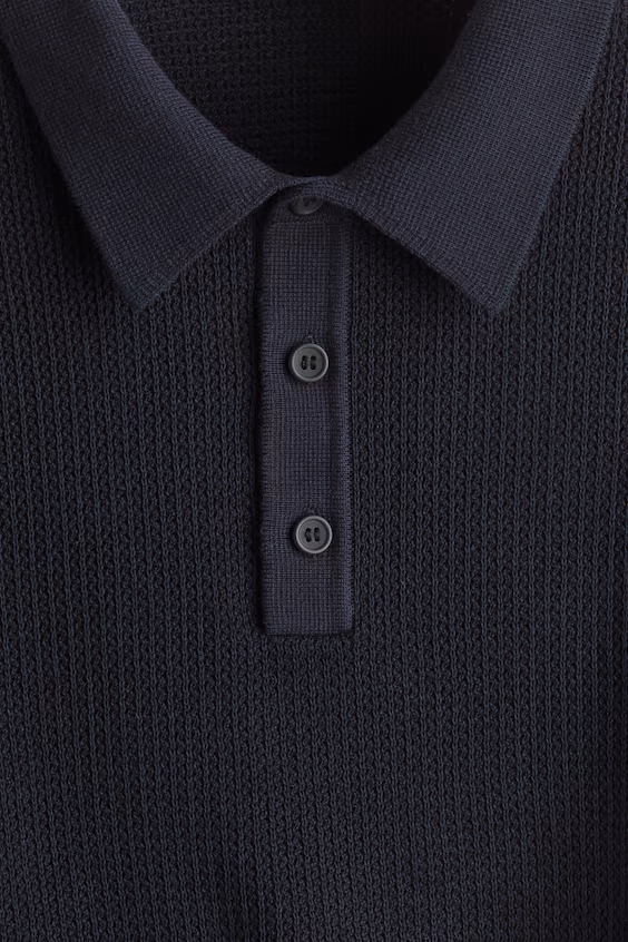 Поло из хлопкового трикотажа стандартного кроя