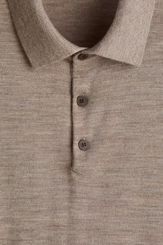 Поло из мериносовой шерсти regular fit