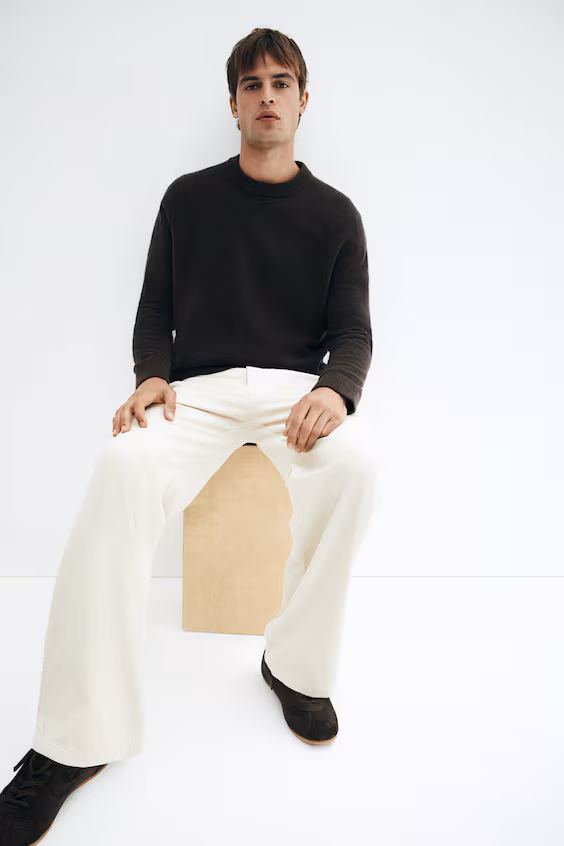 Брюки из бархата relaxed fit