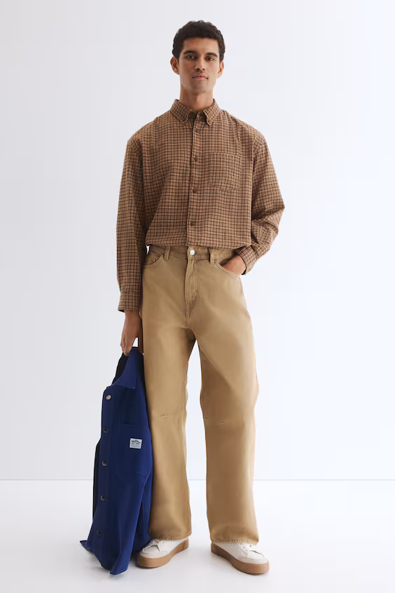 Брюки из хлопка relaxed fit