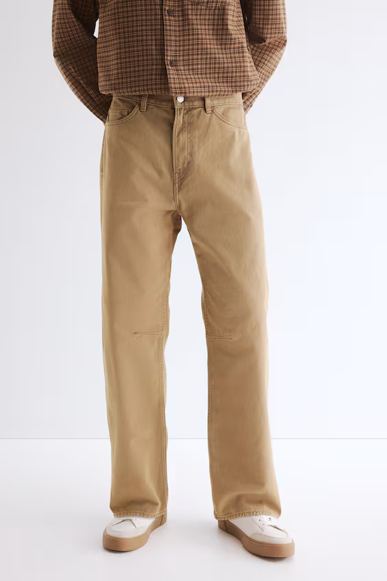 Брюки из хлопка relaxed fit