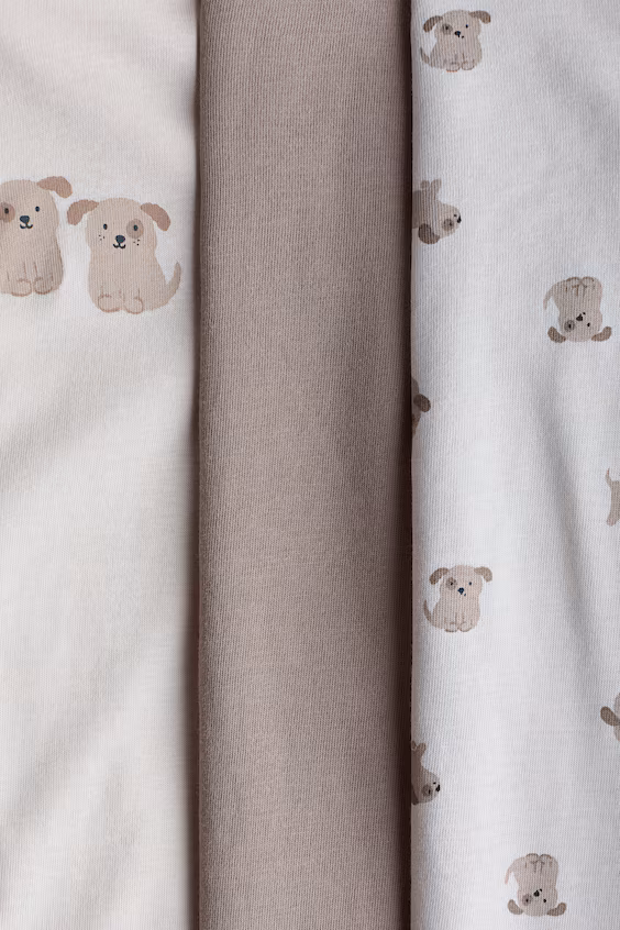 Пакет из 3 комбинезонов-пижам с застежкой-молнией