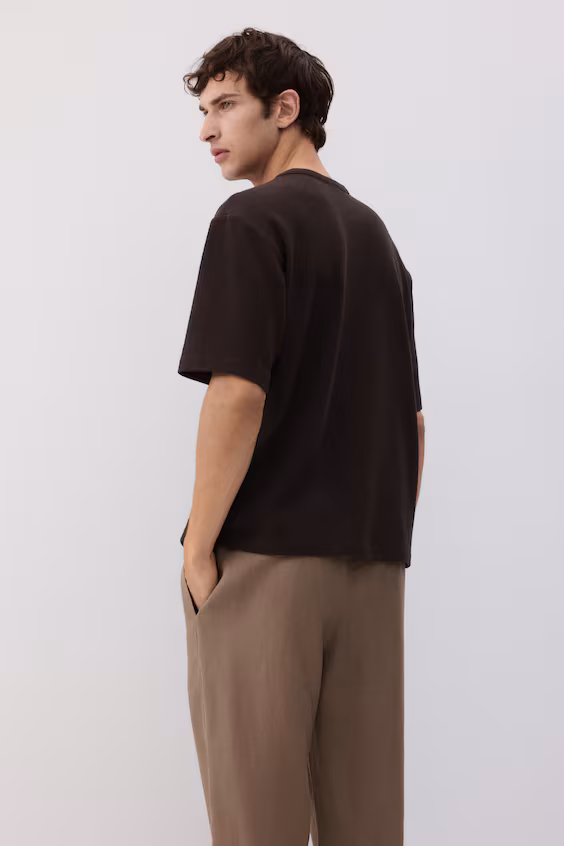 Брюки из льна стандартного кроя