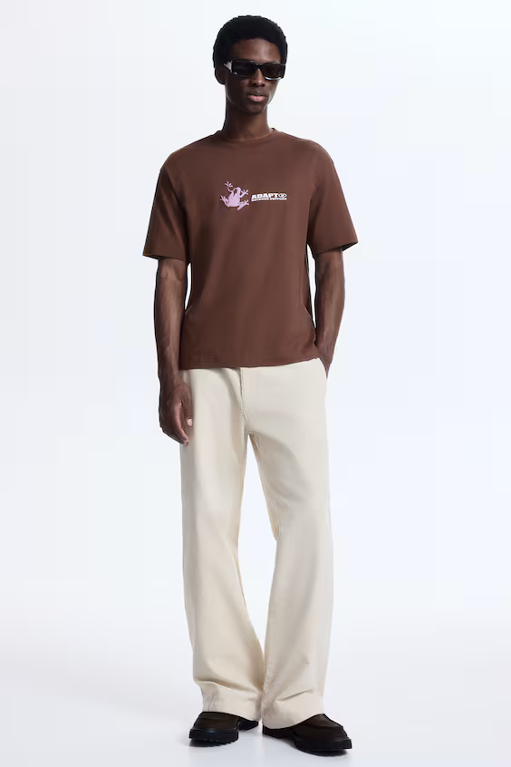 Футболка с принтом свободного кроя