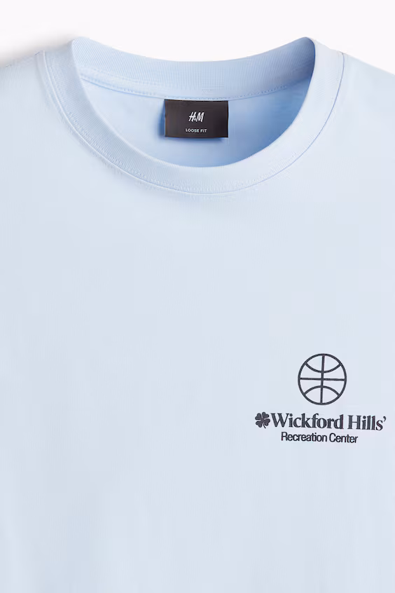 Футболка с принтом свободного кроя