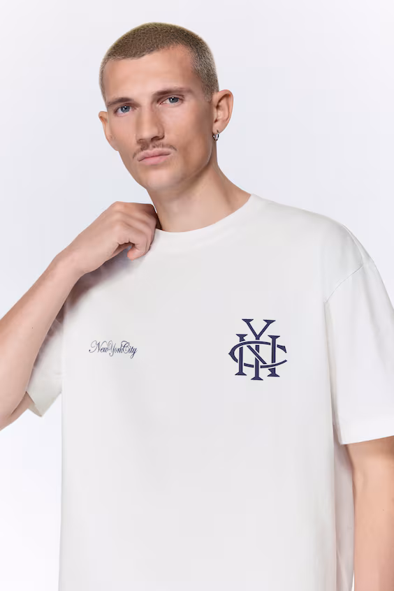 Футболка с принтом loose fit