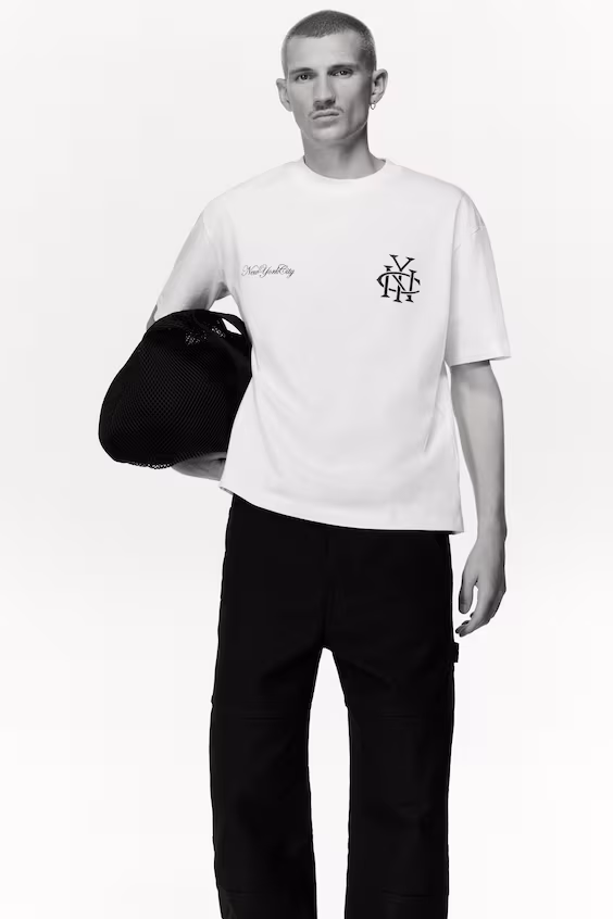 Футболка с принтом loose fit