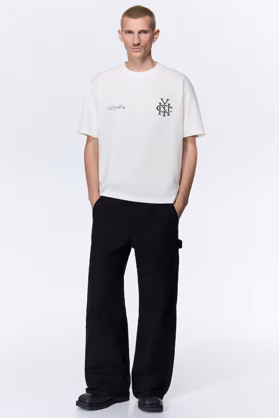 Футболка с принтом loose fit