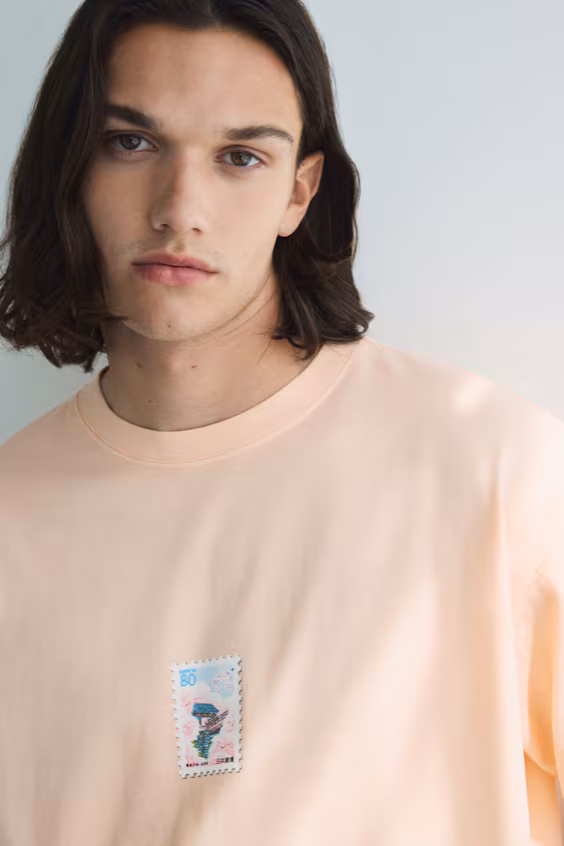 Футболка с принтом loose fit