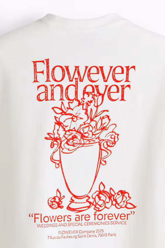 Футболка с принтом loose fit