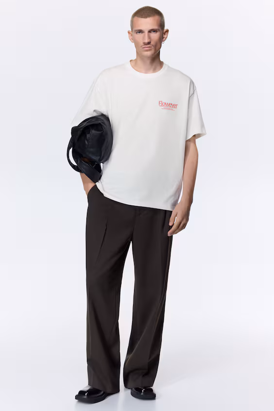 Футболка с принтом loose fit