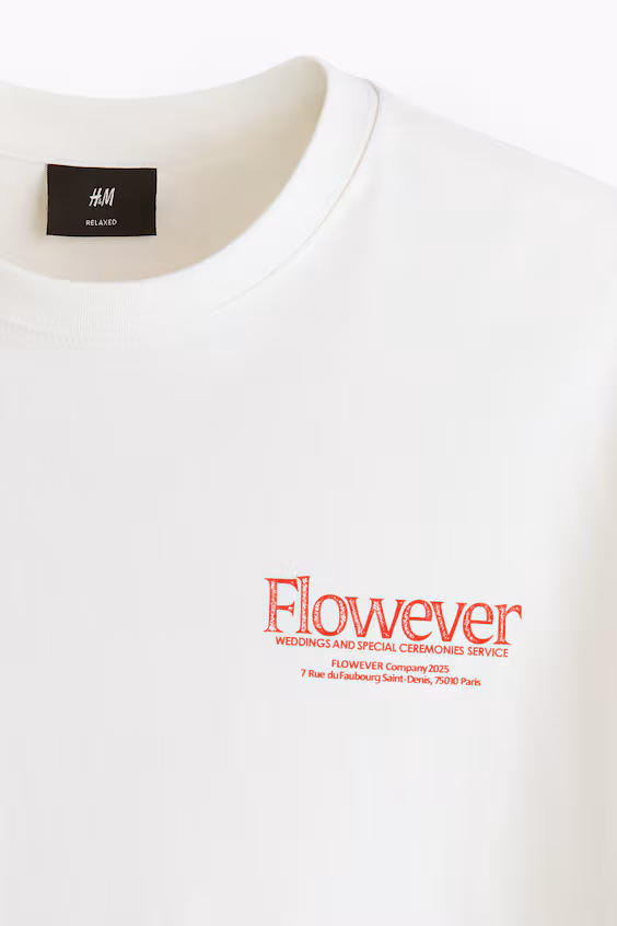 Футболка с принтом loose fit