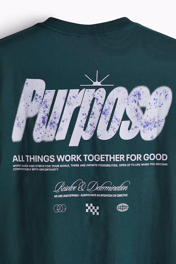 Футболка с принтом relaxed fit