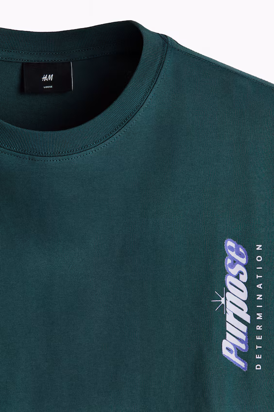 Футболка с принтом relaxed fit