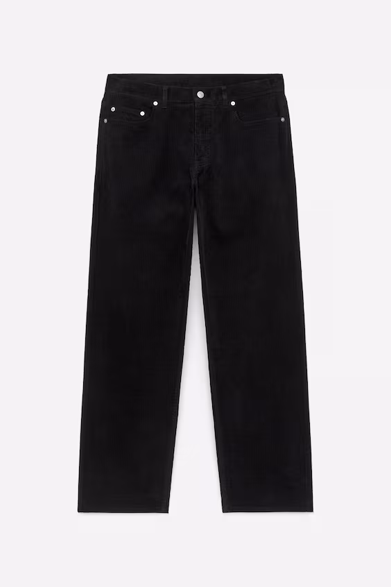 Брюки свободного кроя из вельвета