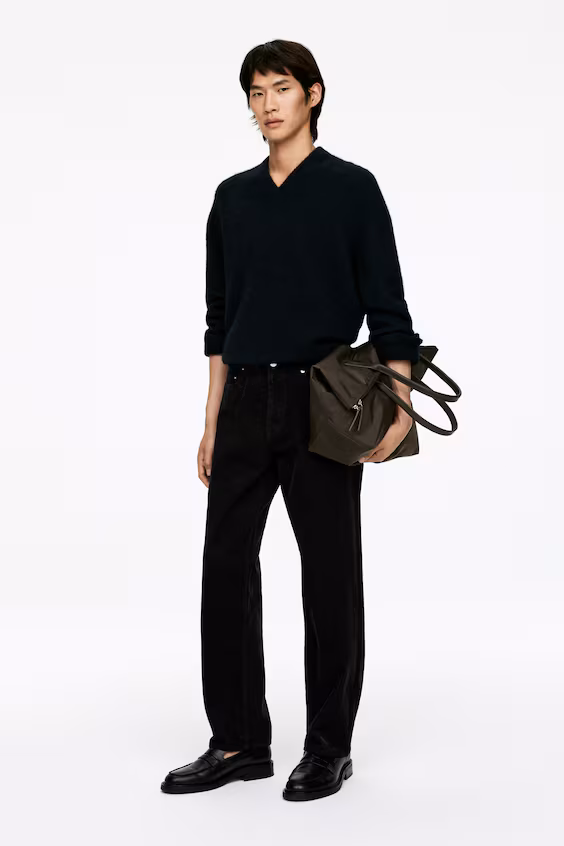 Брюки свободного кроя из вельвета