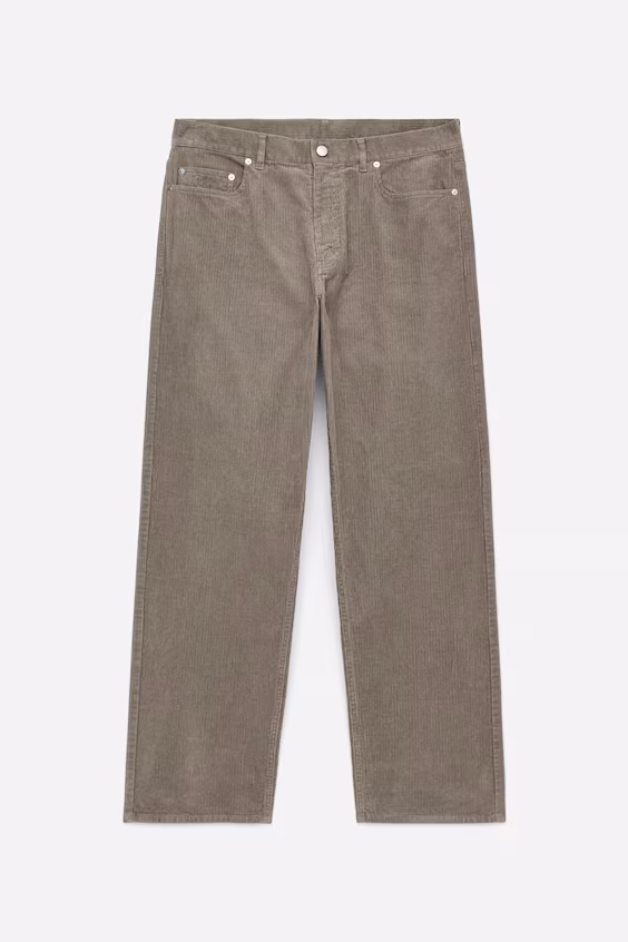 Брюки свободного кроя из вельвета