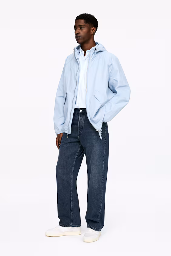 Джинсы широкого покроя mist