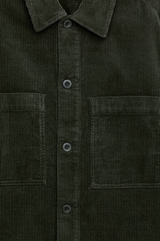 Рубашка-овершерт из вельвета