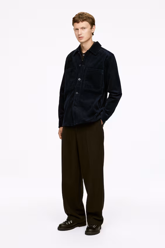 Рубашка-ковер из вельвета