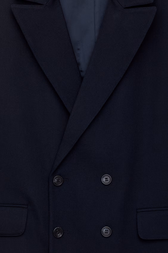 Пиджак из шерсти с перекрестным замком