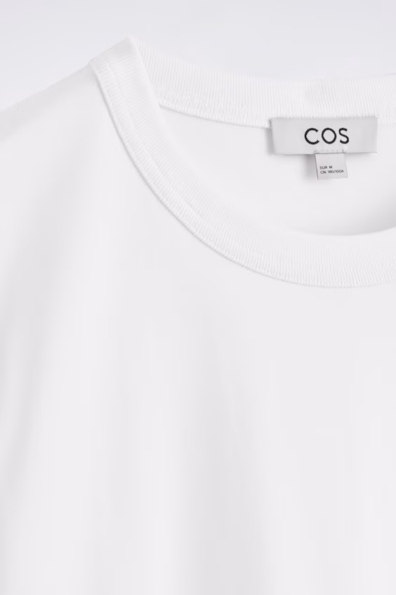 Футболка из интерлока с круглым вырезом h&m