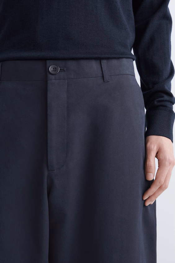 Брюки-чино из хлопка прямого кроя