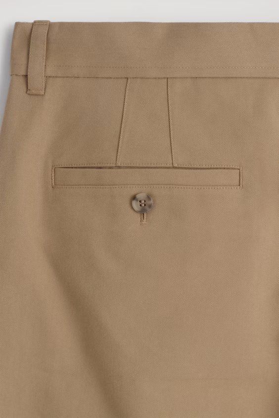 Хлопковые брюки-чино с прямым кроем