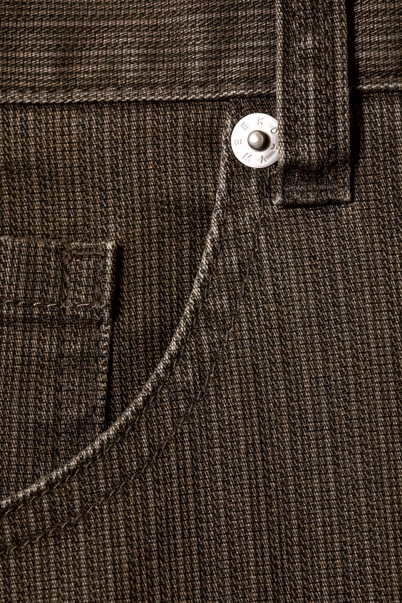 Широкие структурированные брюки astro средней посадки