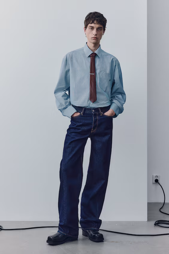 Джинсы свободного кроя loose twisted