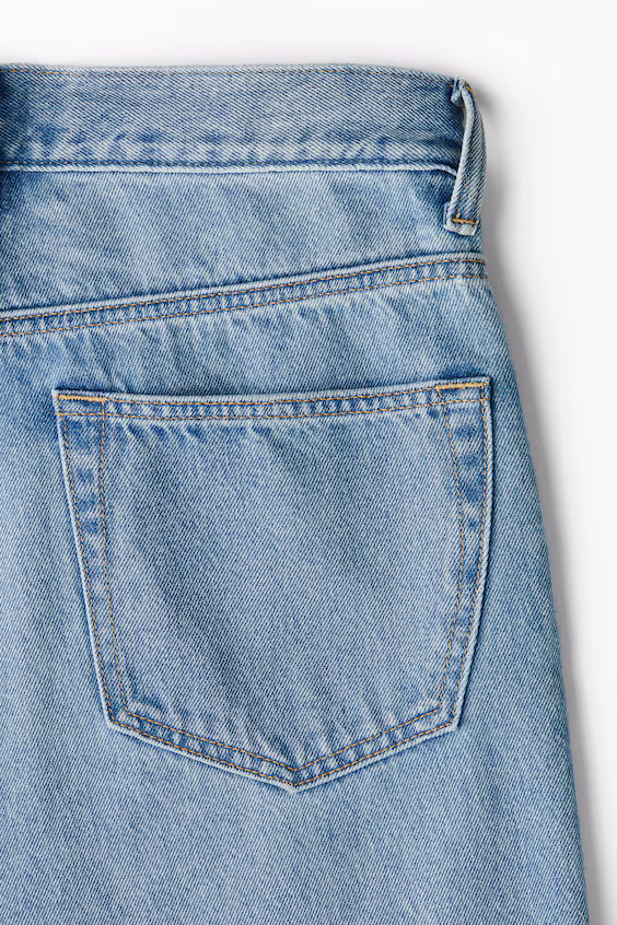 Джинсы свободного кроя loose straight high