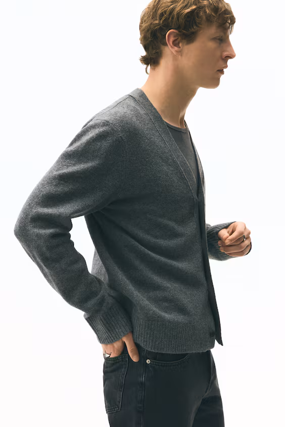 Кардиган с начесом regular fit