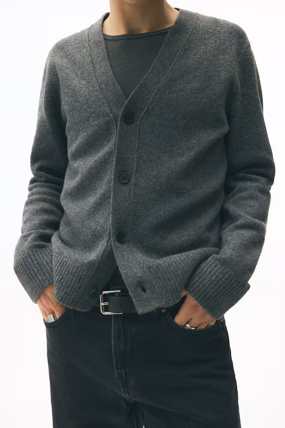 Кардиган с начесом regular fit