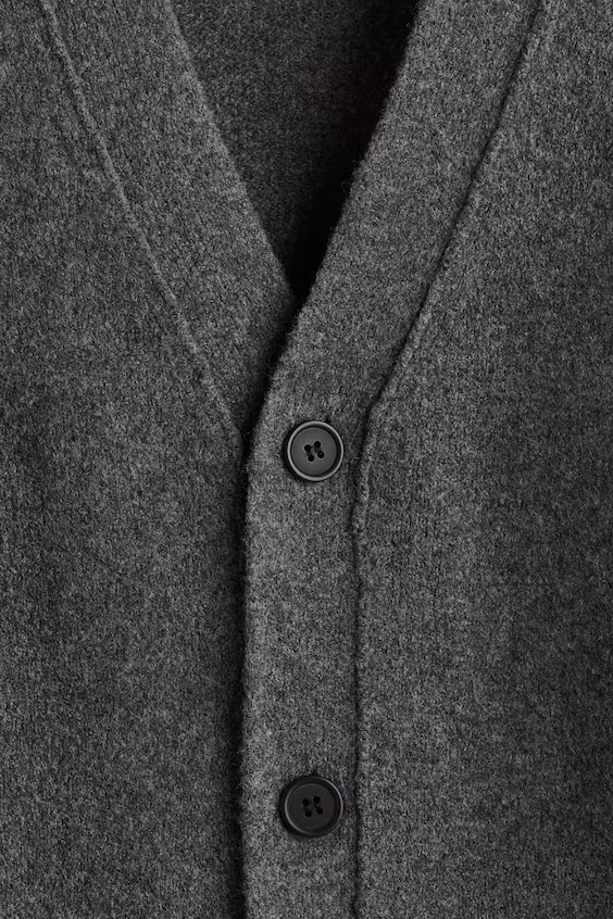 Кардиган с начесом regular fit