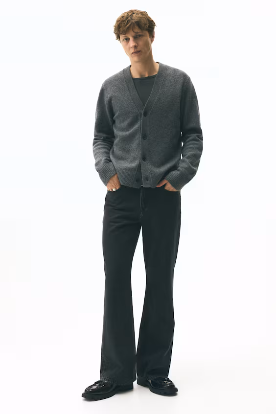 Кардиган с начесом regular fit