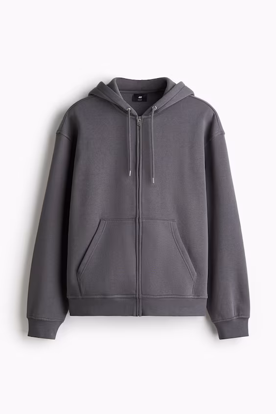 Куртка с капюшоном и молнией loose fit