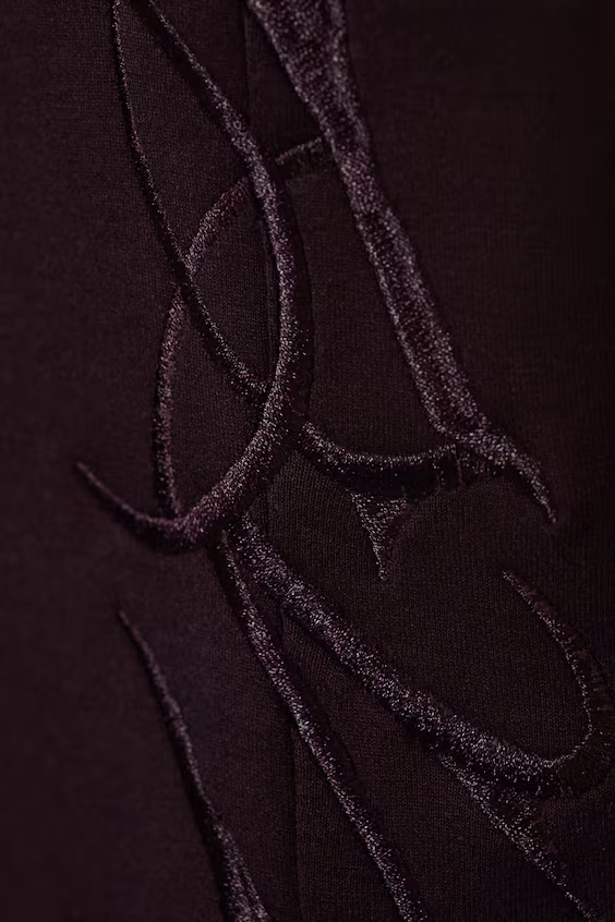 Широкие спортивные брюки из неопрена с принтом