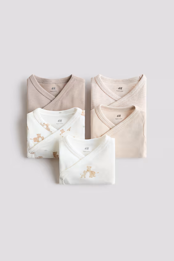 Набор из 5 боди с рисунком