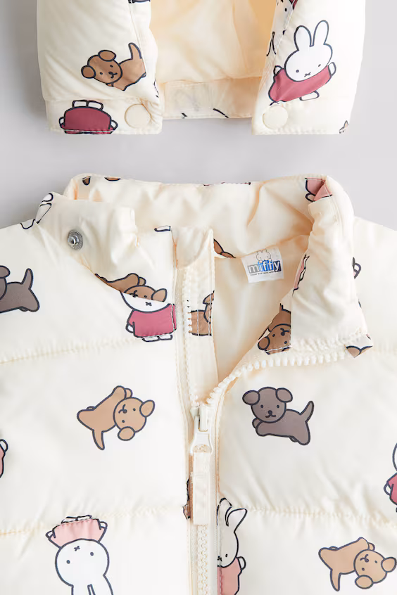 Пуховая куртка с аппликациями h&m