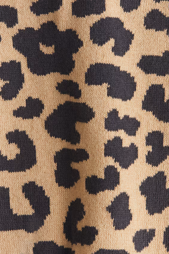 Свитер из жаккарда в рубчик