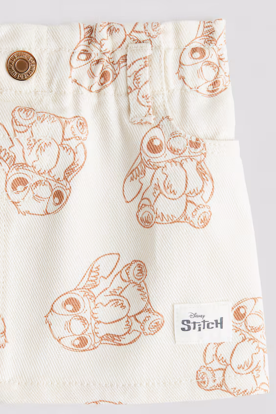 Юбка в принтованном сарже