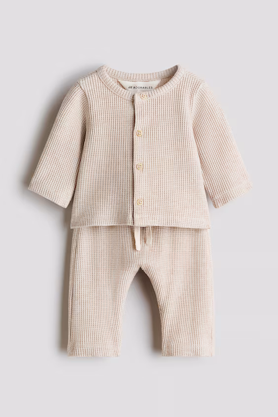 Набор из 2-х хлопковых платьев в рубчик