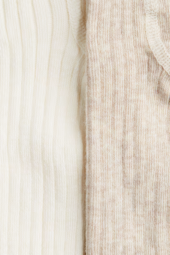 Набор из 2 пар колгот с рубчиком