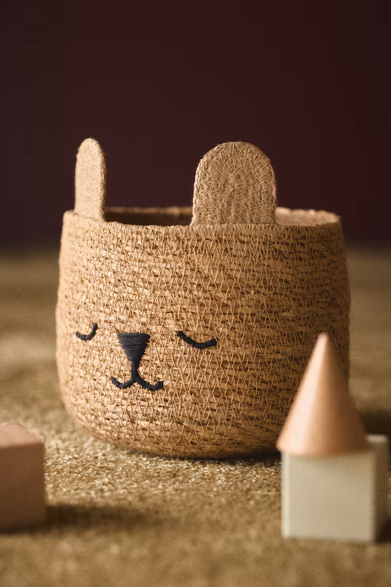 Корзина для хранения из морской травы