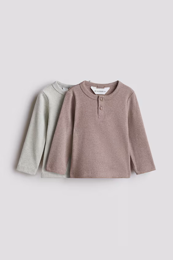 Пакет из 2 свитеров из хлопка на пуговицах