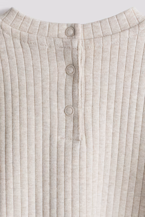 Комплект из 2 рубчиковых изделий из хлопка