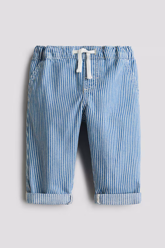 Брюки-джоггеры из хлопкового холста