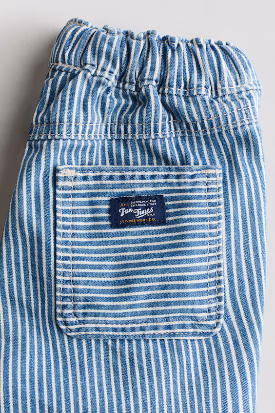 Брюки-джоггеры из хлопкового холста